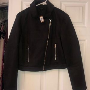 Suede Moto Jacket